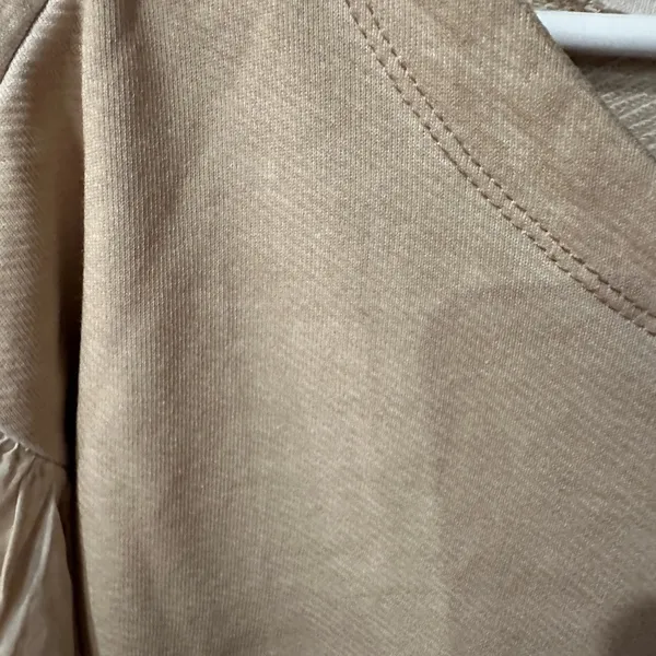 Anthropologie Beige Balloon Sleeve Top - Image 7