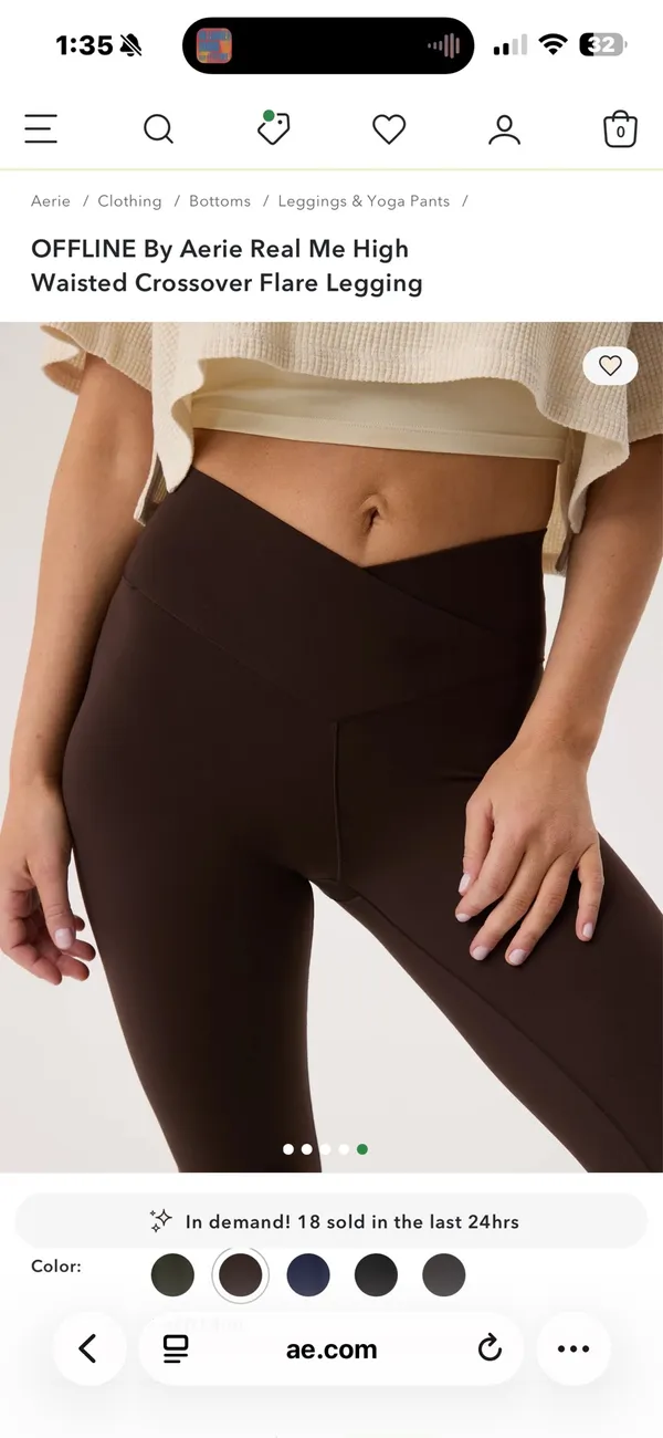Aerie Flare Leggings Crossover - Image 5