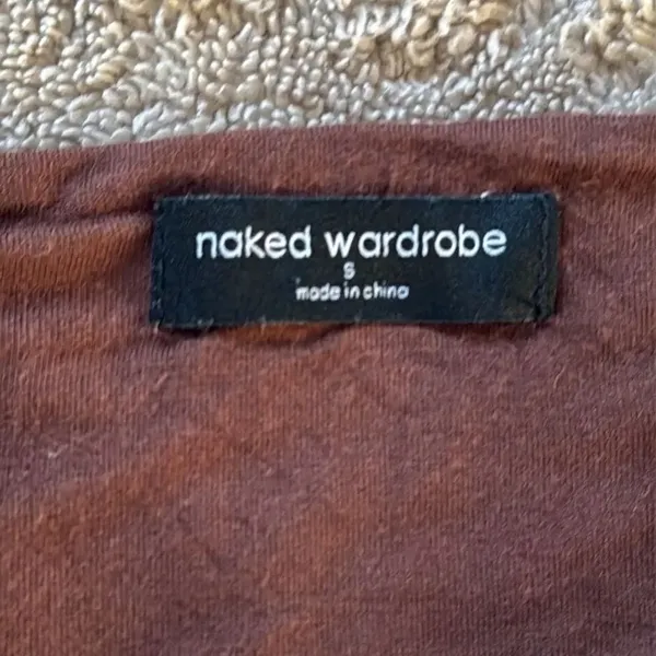 Naked wardrobe long sleeve crop top. Size Small. - Image 4