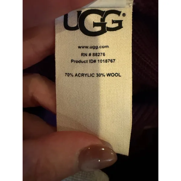 UGG Sweater Women Small Plum Purple‎ Wool Blend Ribbed Longline Duster Cardigan - Image 10