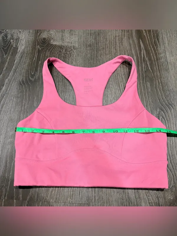 Girlfriend Collective Pink Longline Sports Bra - Image 5