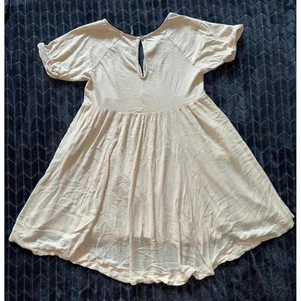Free People‎ Women's Beige Embroidered Mirror Dress Size Xsmall - Image 6