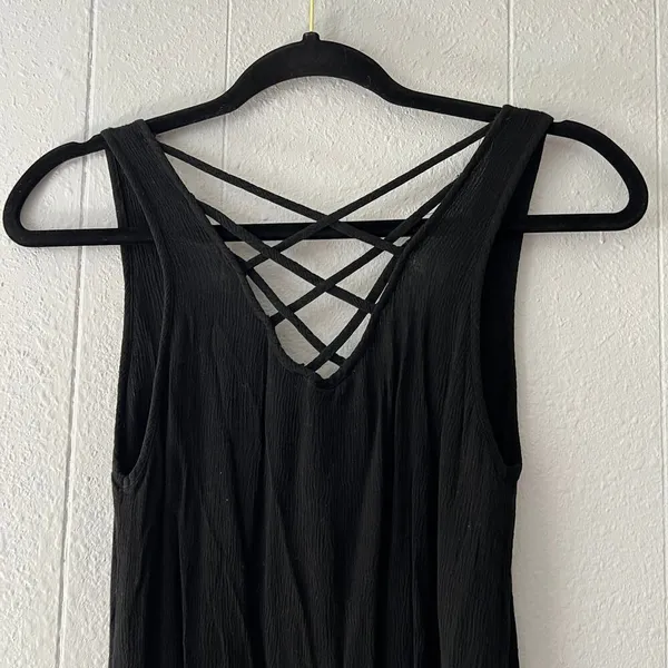 Womens Gauzy Lace Top XS Boho Fairygoth Witchy Gothcore Emo Rockabilly Punk - Image 5