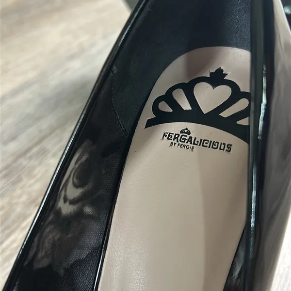 Fergalicious Black Heels Size 7.5 - Image 13