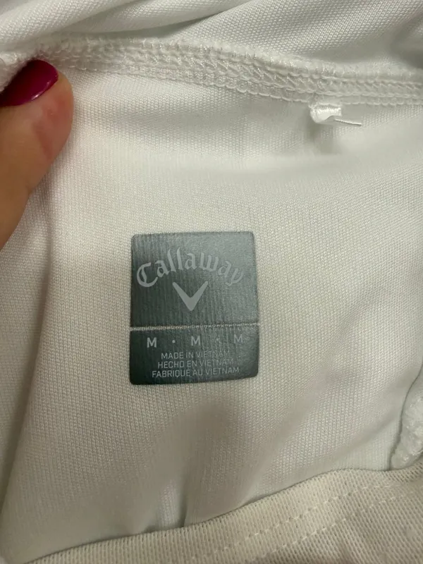 Callaway White Perforated Golf Tennis Skort Built-In Shorts Women’s M - Image 7
