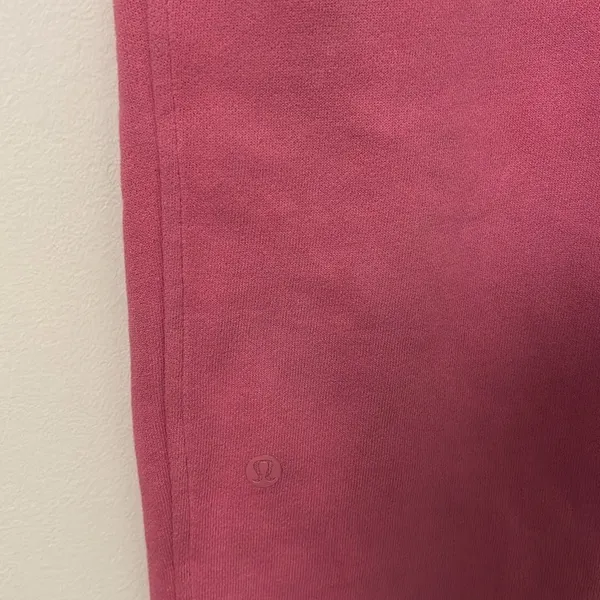 Lululemon Pink Scuba High Rise Jogger Sweatpants Loungewear Size 8 - Image 5