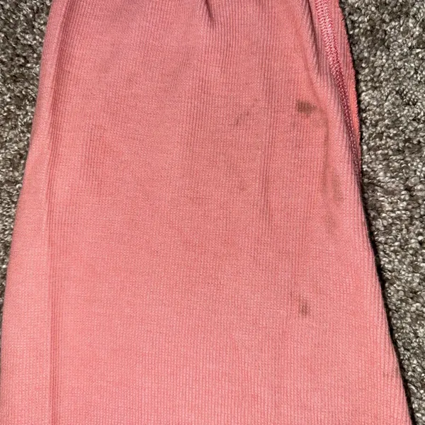 Free People Movement Pullover Women Small Coral Good Ribbed Raw‎ Hem Oversized - Image 5