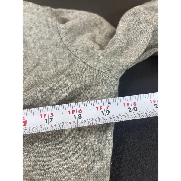 Lauren Ralph Lauren Gray Silk Cashmere Cardigan Sweater XL - Image 9