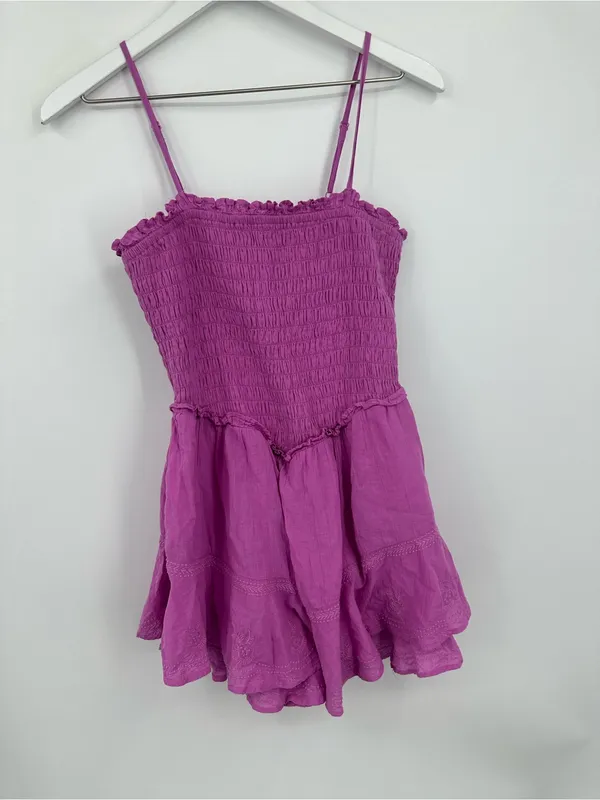 American Eagle Outfitters Pink Boho Romper Size Medium Whimsical Fairy - Image 7