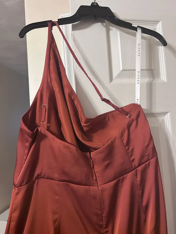 Azazie Bridesmaid Dress Dusty Rose - Image 4
