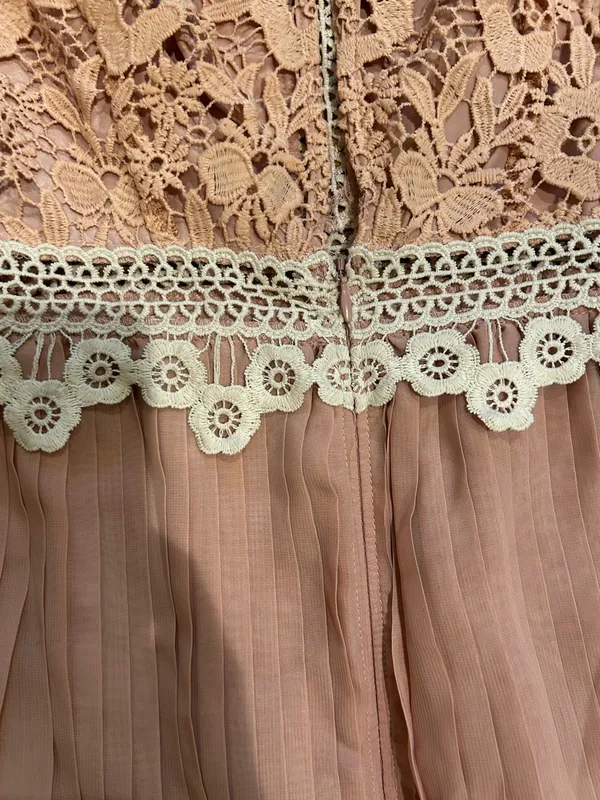ASOS DESIGN rose Victorian-inspired Pleated Lace Dream Mini Dress 6 - Image 20