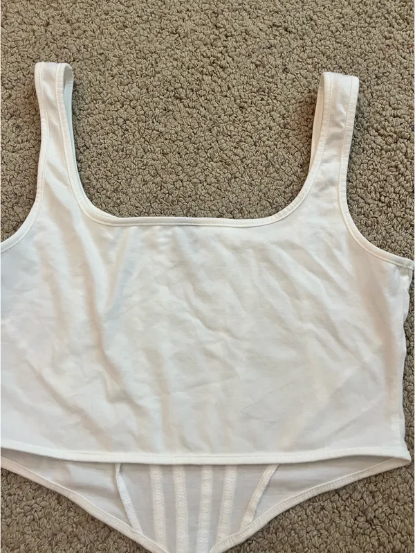 SheIn Corset cropped tank top - Image 2