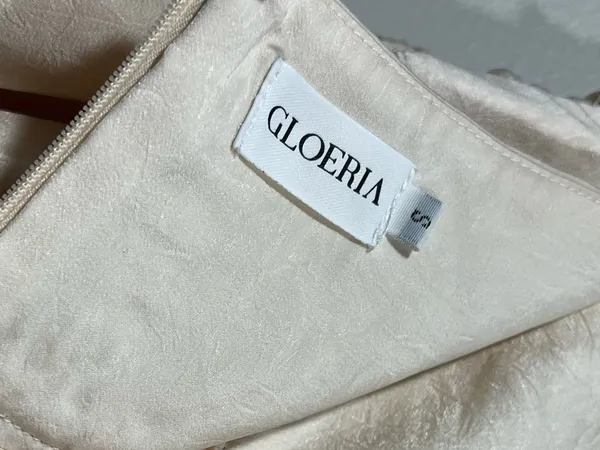 Gloeria Soft Cream Maxi Skirt with Waist Tie Size Small - Image 5