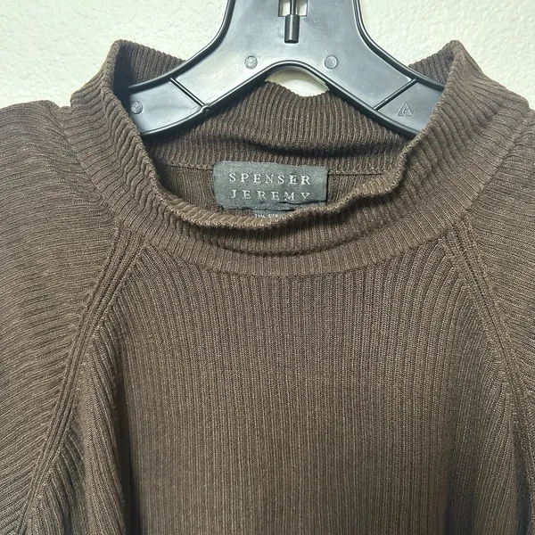 Vintage Spenser Jeremy Silk Cotton Ribbed Short Sleeve Knit Sweater Top‎ Size M - Image 5