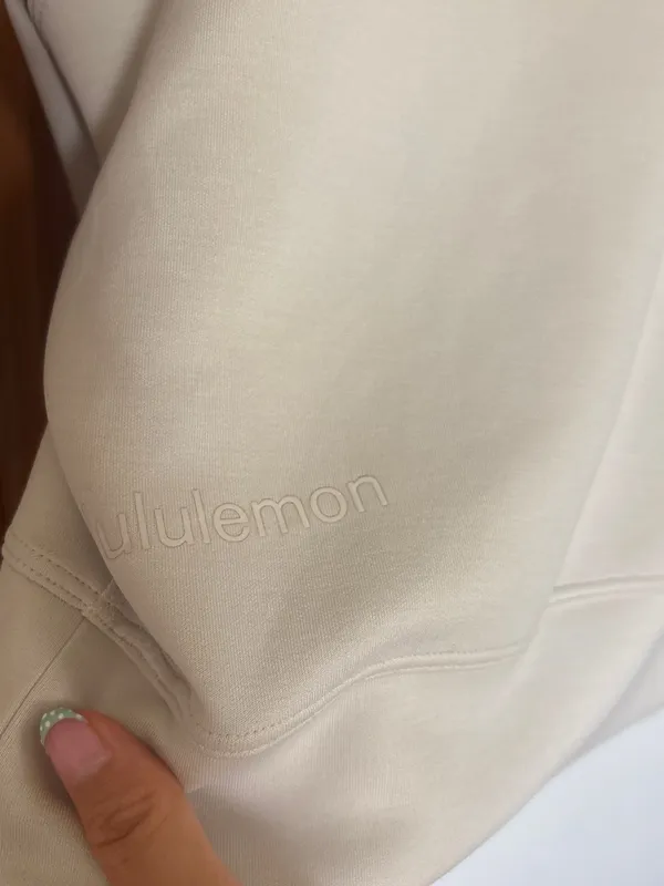 lululemon softstreme crewneck cream sweater - Image 2
