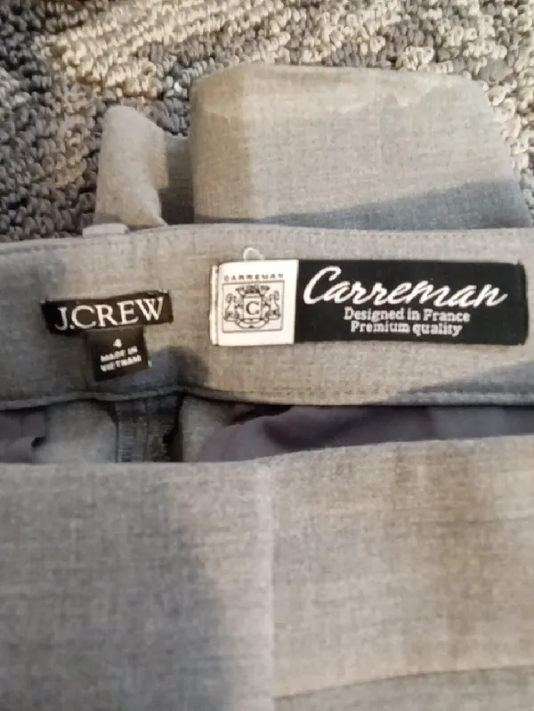 J. Crew Career Viscose Blend Straight Leg Trousers Carreman Designed In Paris 4 - Image 2