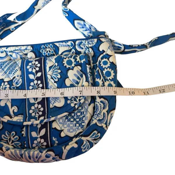 Vera Bradley Lizzy Crossbody Shoulder Bag Blue Lagoon Retired‎ Quilted - Image 10