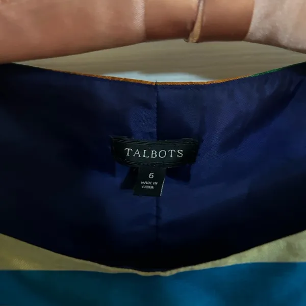 Talbot 100% silk multicolored vest size 6 - Image 3