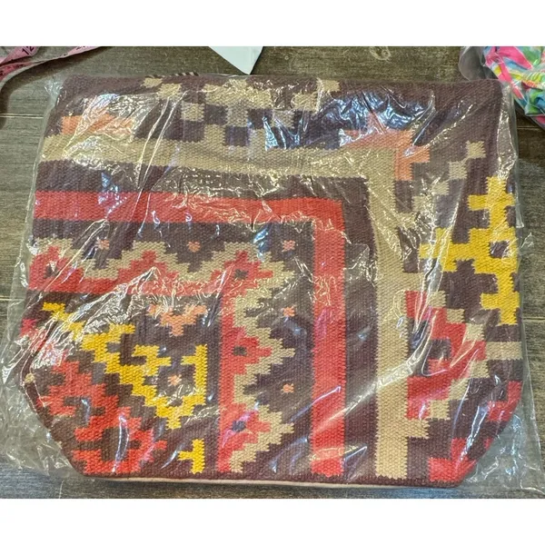 Panache‎ Boho Gypsy Long Large Lima Tote Aztec Southwestern Tapestry - Image 2