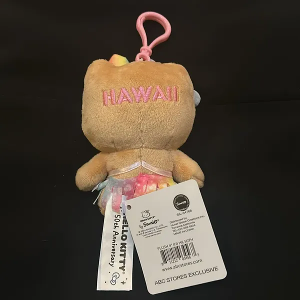 Sanrio Hello Kitty® Hawaii Plush 4" 50th Anniversary Hawaii Limited Edition - Image 3