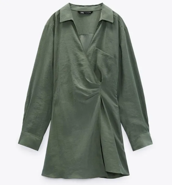 ZARA WRAP DRESS WITH POCKET - Image 7