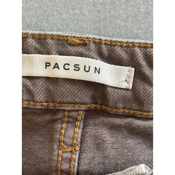 PacSun 90s Boyfriend Jeans 24‎ Brown High Rise Relaxed Straight Leg Denim - Image 4