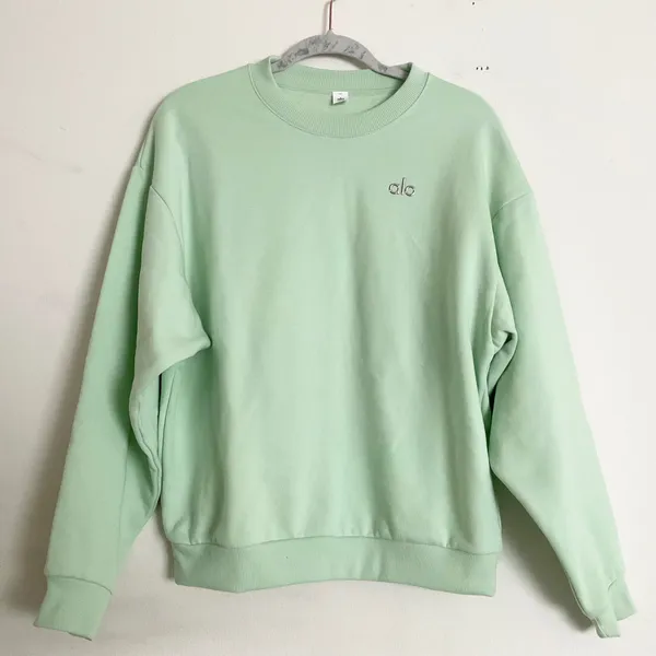 Alo Yoga Accolade Crew Neck Pullover Spearmint S - Image 2