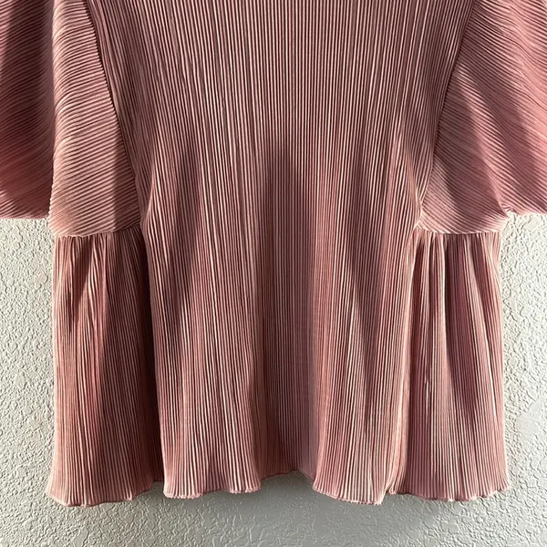Madewell Texture & Thread Micropleat Top in Vintage Mauve - Image 10