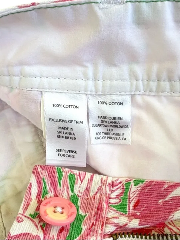 EUC Lilly Pulitzer Callahan Shorts Flamingo Pattern Size 0 - Image 5
