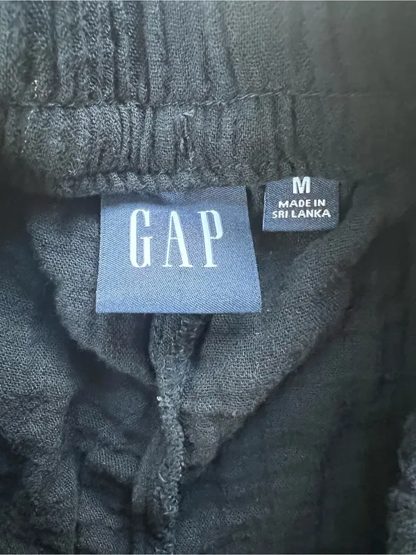 GAP Women’s Black Cotton Gauze Pull-On Easy Shorts Size M - Image 5