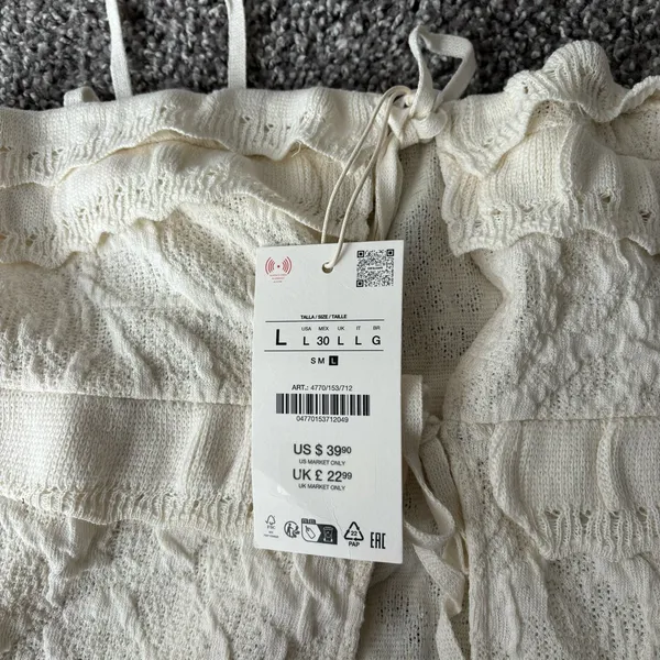 Zara Knit Embroidered Top - Image 3