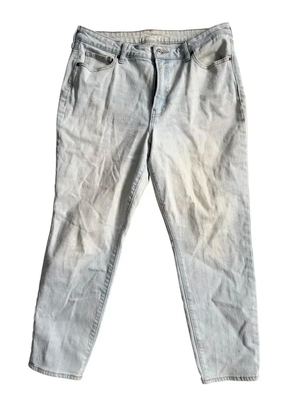 OLD NAVY Light Wash OG Straight Jeans Size 14 - Image 5