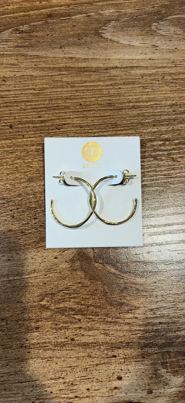 Gorjana Gold Hoop Earrings - Image 2