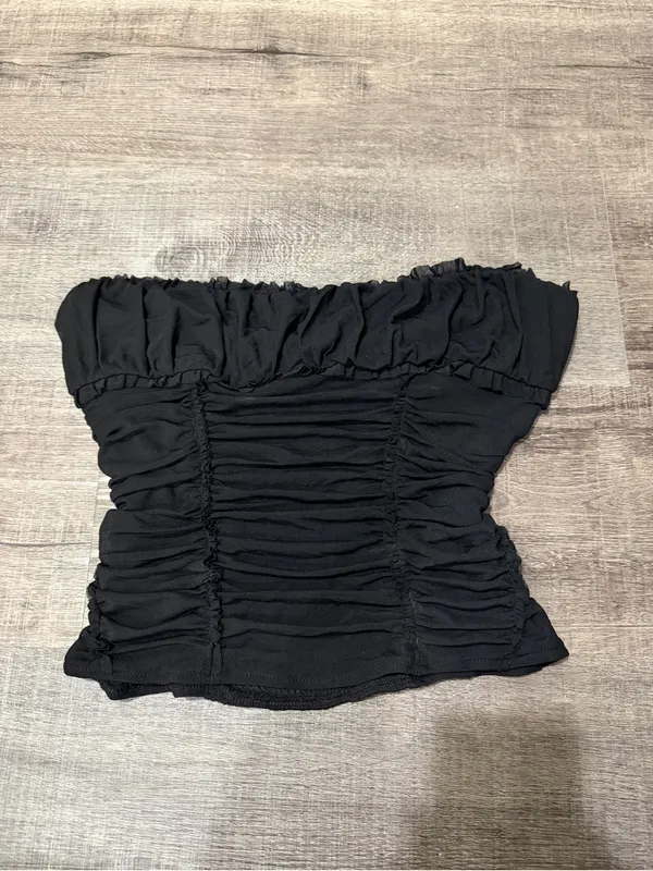 FREE PEOPLE Scottie Solid Tube Top in Black - Image 2