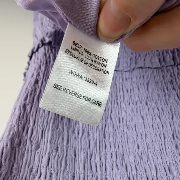 NWT Lost +‎ Wander Angel in Disguise Maxi Dress Small Lavender Smocked Cottage - Image 6
