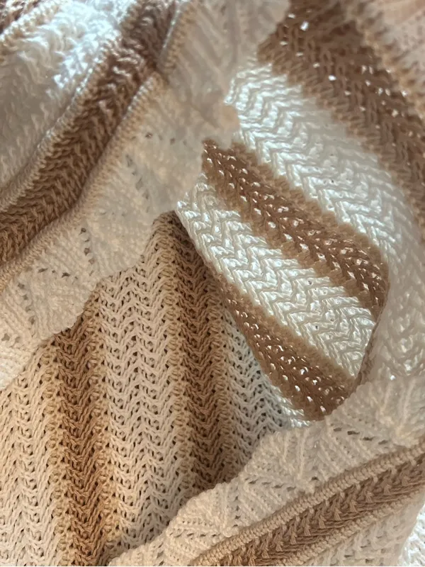 Madden NYC knit cloud dancer crochet beachy shorts Size XXXL - Image 6