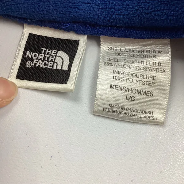 The North Face Blue Full Zip Fleece Jacket Mens Large - Fair Condition Flawed - Image 5