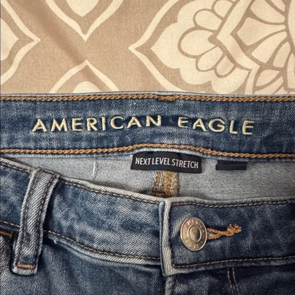 American Eagle Outfitters Women's Super High Rise Jegging in Blue Size 12 Long - Image 3