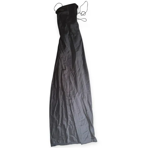 NWT Babyboo Misha Maxi Dress Black Satin Size XS Cowl Neck - Image 3