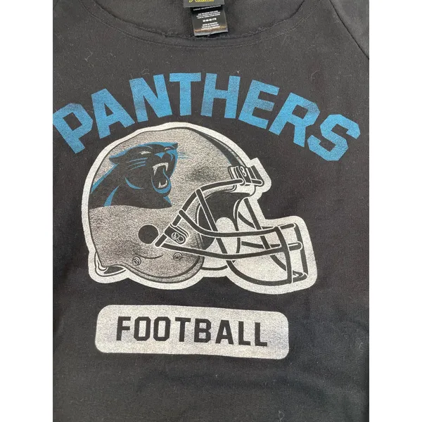 NFL Juniors Collection Carolina Panthers Black Pullover Sweatshirt Size M - Image 3