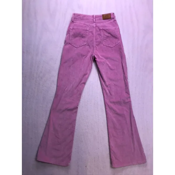 BDG Flare Corduroy Pants Women 26 Pink High Rise Urban‎ Outfitters T2K Retro - Image 11
