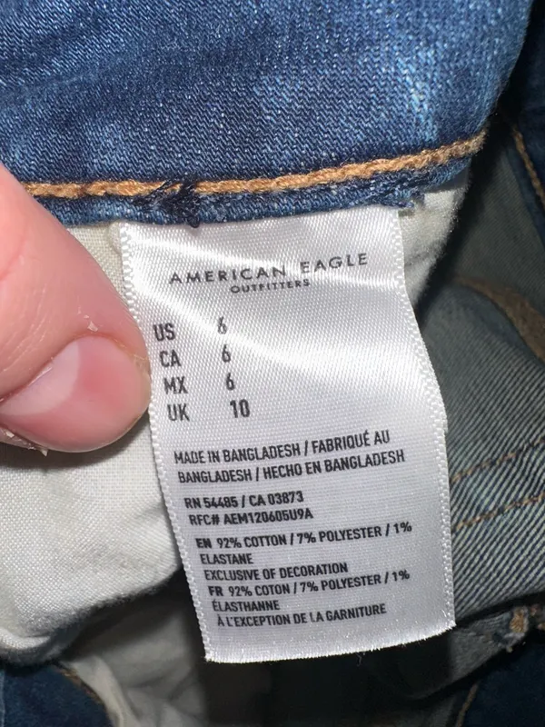American Eagle Outfitters Distressed Button-Fly Denim Shorts - Image 4