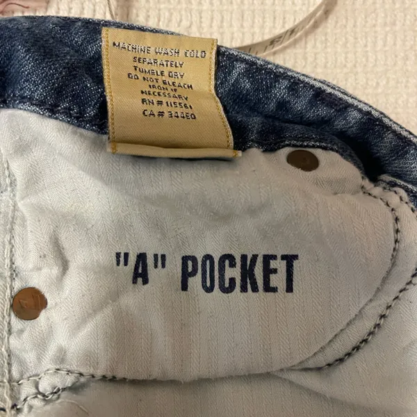 VTG Y2K 7 for all Mankind Classic Blue Women's Jeans Low Rise BootCut - Image 12