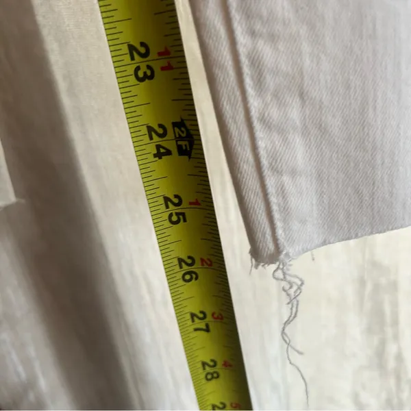 Madewell The Petite Curvy Perfect Vintage‎ Jean White Denim NWT Size 24P - Image 10