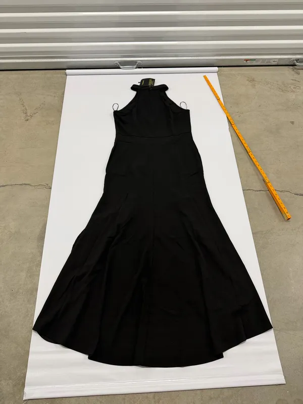 Woosea Womens Black High Neck Ruffle High Low Hem Sleeveless Maxi Dress size XL - Image 9