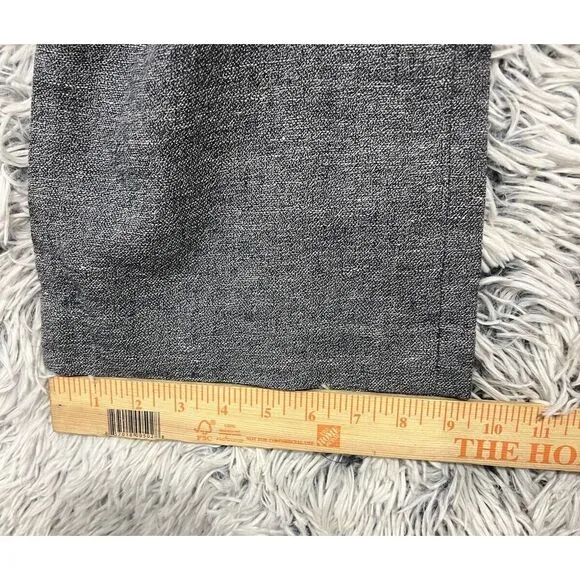 LOFT Womens‎ Trouser Textured Pants Size 10P Gray - Image 9