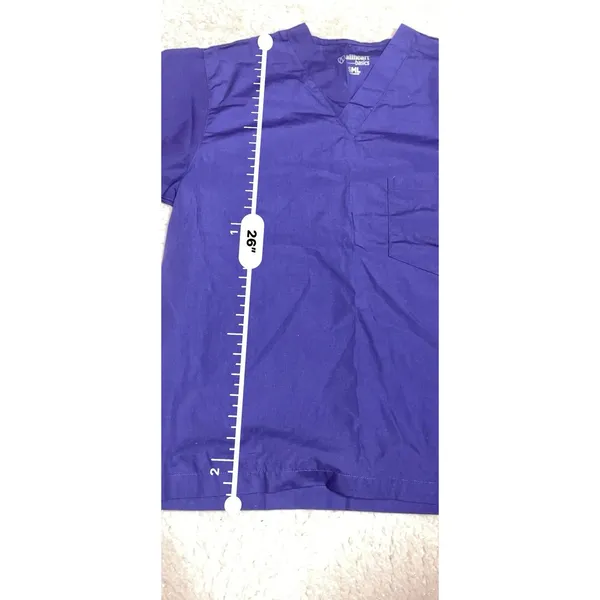 AllHeart Basics Scrub Set Purple Size‎ S/M Bin11 - Image 6