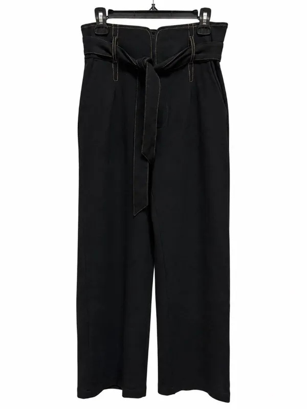 Maeve Anthropologie Irina Relaxed Ponte Black Wide Leg Pants Size 8 - Image 4