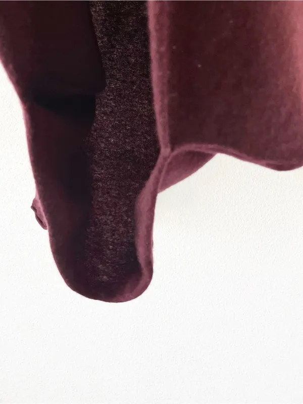 Quince Mongolian Cashmere Batwing Burgundy Oversized Dolman Sweater - Image 5
