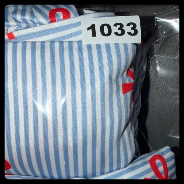 Unbranded Pajama Set Women 4X Blue Red Striped Bow Print Sleepwear Loungewear - Image 10